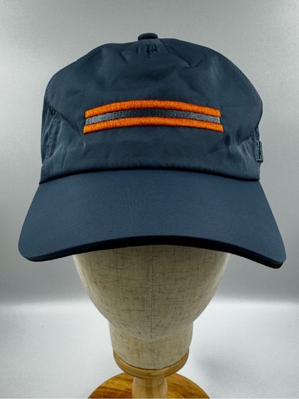 Zegna Zephyr Baseball Cap Large Blue Orange Stripe NWT